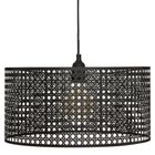 Atmosphera, lampa wisząca, Katel, Ø 38 cm, czarny ażurowy klosz