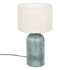Atmosphera, Mati, lampa stołowa ze szklaną bazą, 42 cm