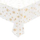 Atmosphera, obrus na stół, z płatkami śniegu, plamoodporny