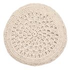 Atmosphera, pufa, Macrama, siedzisko boho, Ø 44 cm