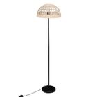Atmosphera, Rory, lampa podłogowa z plecionym abażurem, 40-150,5 cm