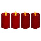 Atmosphera, świece LED brokatowe, 4 szt.