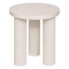 Atmosphera, Tella, stolik kawowy okrągły, kremowy, średnica 40 cm