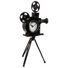 Atmosphera, zegar dekoracyjny na trójnogu, kamera, 51,5 cm, czarny