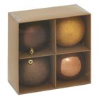 Atmosphera, zestaw bombek choinkowych, 10 cm, 4 szt.