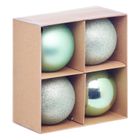 Atmosphera, zestaw bombek choinkowych, 10 cm, 4 szt.