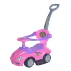 Baby Mix, Mega Car, jeździk z rączką, 3w1, różowy