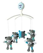 Baby Mix, misie, karuzela do łóżeczka, szara