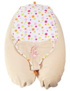 BabyMatex, Best Friend, poduszka relax, Jersey+plusz, ecru, długość 170 cm