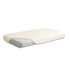 BabyMatex, nieprzemakalne prześcieradło jersey z gumką, kremowe, 60-120 cm