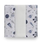 BabyMatex, pieluszki muślinowe, roboty niebieskie, 70-80 cm, 3 szt.