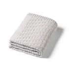 BabyOno, kocyk dzianinowy, bawełniany, szary