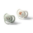 BabyOno, smoczki symetryczne, silikonowe, 6-18 m
