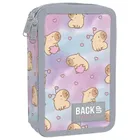 BackUp, piórnik rozkładany, podwójny, z wyposażeniem, Kapibara Dream