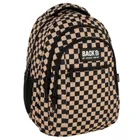 BackUp, plecak szkolny, 3-komorowy, Szachownica beż