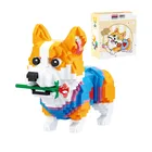 Balody, Pies Corgi z kwiatem, klocki konstrukcyjne, 997 elementów