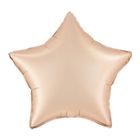 Balon foliowy, gwiazdka, karmelowy