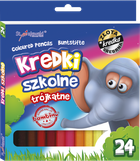 Bambino, kredki ołówkowe, trójkątne, 24 kolory