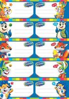 Bambino, naklejki na zeszyty A5