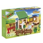 BanBao, Eco Farm, Zagroda dla zwierząt, klocki plastikowe