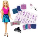 Barbie, Brokatowe włosy, zestaw fryzjerski z lalką