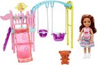 Barbie, Chelsea i huśtawka, zestaw do zabawy z lalką i akcesoriami