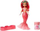 Barbie, Dreamtopia, bąbelkowe mała syrenka, czerwona