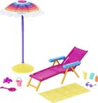 Barbie, Dzień na plaży, zestaw akcesoriów bez lalki