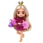Barbie, Extra Minis, mała lalka, blond włosy + korona
