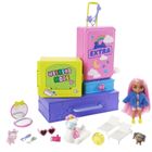 Barbie, Extra, Zestaw podróżny, zestaw z małą lalką, zwierzątkami i akcesoriami