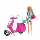 Barbie, lalka i skuter, zestaw