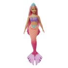 Barbie, lalka syrenka, pomarańczowo-różowy ogon