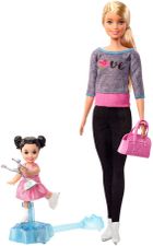 Barbie, Łyżwiarka, lalka, mini-laleczka i akcesoria