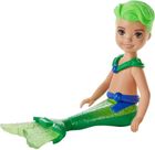 Barbie, Syrenka Chelsea, mała laleczka chłopiec #6, zielona