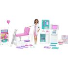 Barbie, U lekarza - Zakładamy gips, zestaw z lalką i akcesoriami