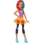 Barbie w świecie gier, lalka z kolorowymi włosami