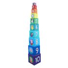 Barbo Toys, Świnka Peppa, kartonowa piramida, 10 klocków
