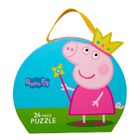 Barbo Toys, Świnka Peppa, Księżniczka Peppa, puzzle w ozdobnej walizce, 24 elementy