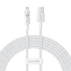 Baseus, kabel, Gem Typ USB typ A - Lightning 2.4A 2m, biały