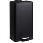 Bathroom Solutions, Delta, kosz na śmieci, metalowy, czarny, 30l