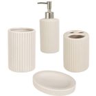 Bathroom Solutions, zestaw ceramicznych akcesoriów łazienkowych, 4 elementy