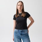 Bawełniany t-shirt o krótszym kroju NOWEAR