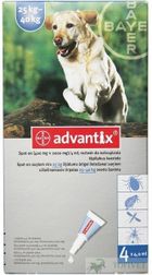 Bayer, Advantix XL, płyn na kleszcze i pchły dla psa, 25-40 kg, 4 szt.