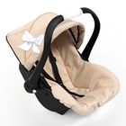 Bayer Design, Deluxe, fotelik samochodowy dla lalek z baldachimem, beżowy