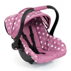 Bayer Design, Deluxe, fotelik samochodowy dla lalek z baldachimem, różowy