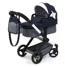 Bayer Design, Xeo Combi, głęboki wózek dla lalek z torbą, niebieski