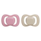 b.box, smoczek symetryczny, 6m+, jagoda/róż, 2 szt.