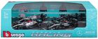 Bburago, Formula Racing, Mercedes AMG Petronas, zestaw modeli pojazdów, 1:43, 4 szt.