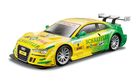 Bburago, Race DTM, Audi A5, samochód w skali 1:32, żółto-zielony