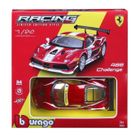 Bburago, Racing, Ferrari 488 Challenge, model do składania, czerwony, 1:24